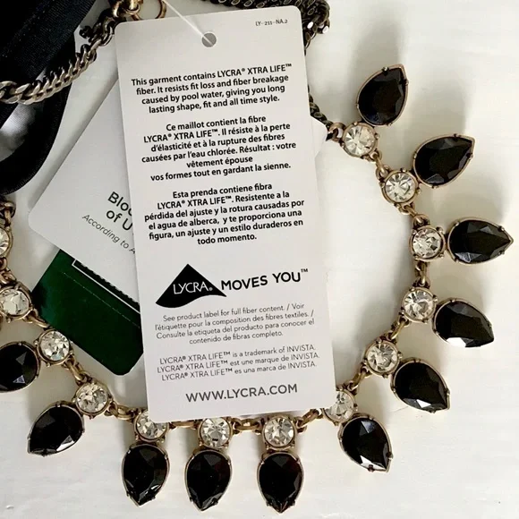 NEW L.L.Bean Luxe Black Swim Bottom Size 16 - Picture 8 of 10